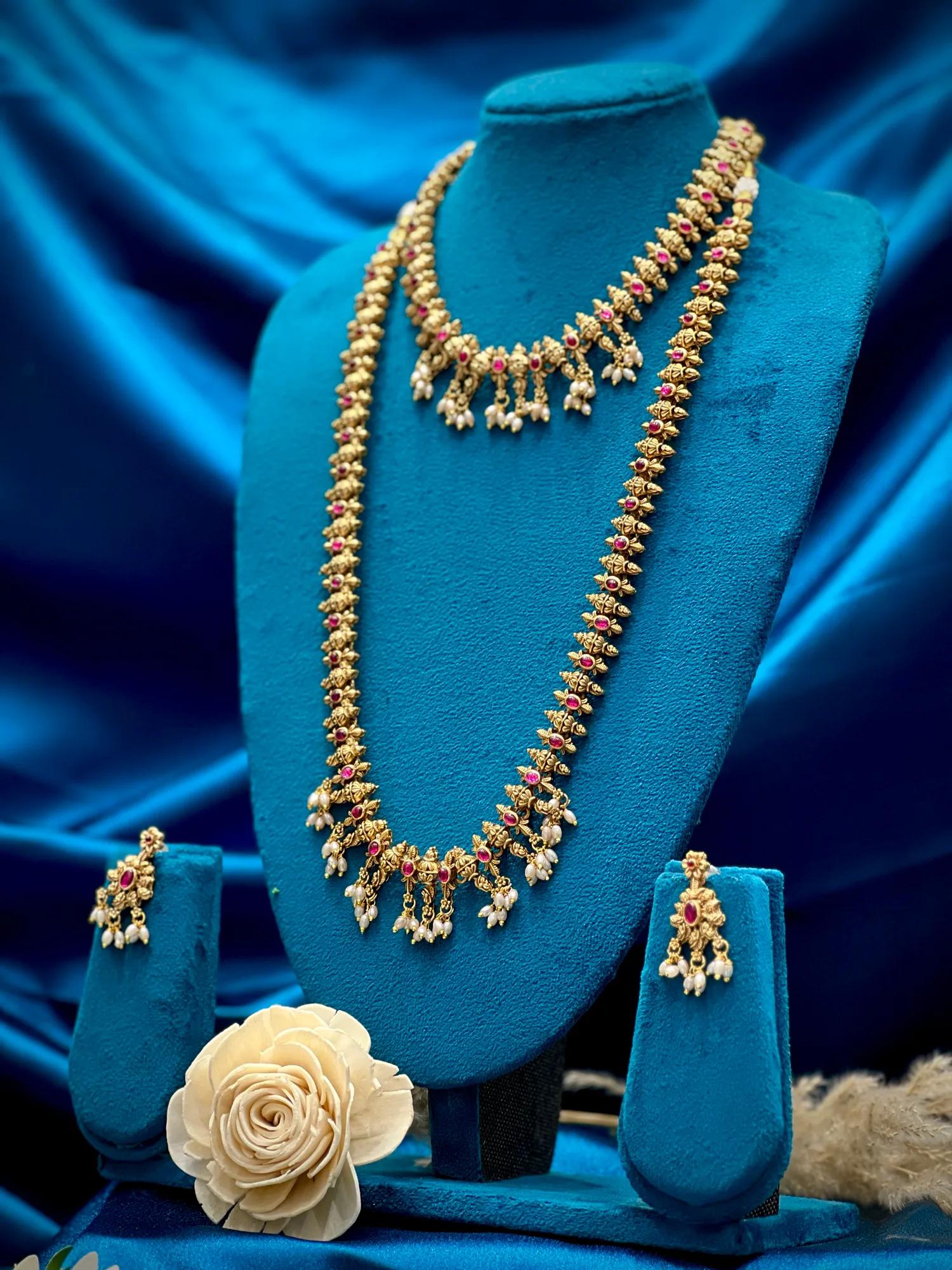 Matt multistones beeds rounds pand patti mangalsutra — Image 4