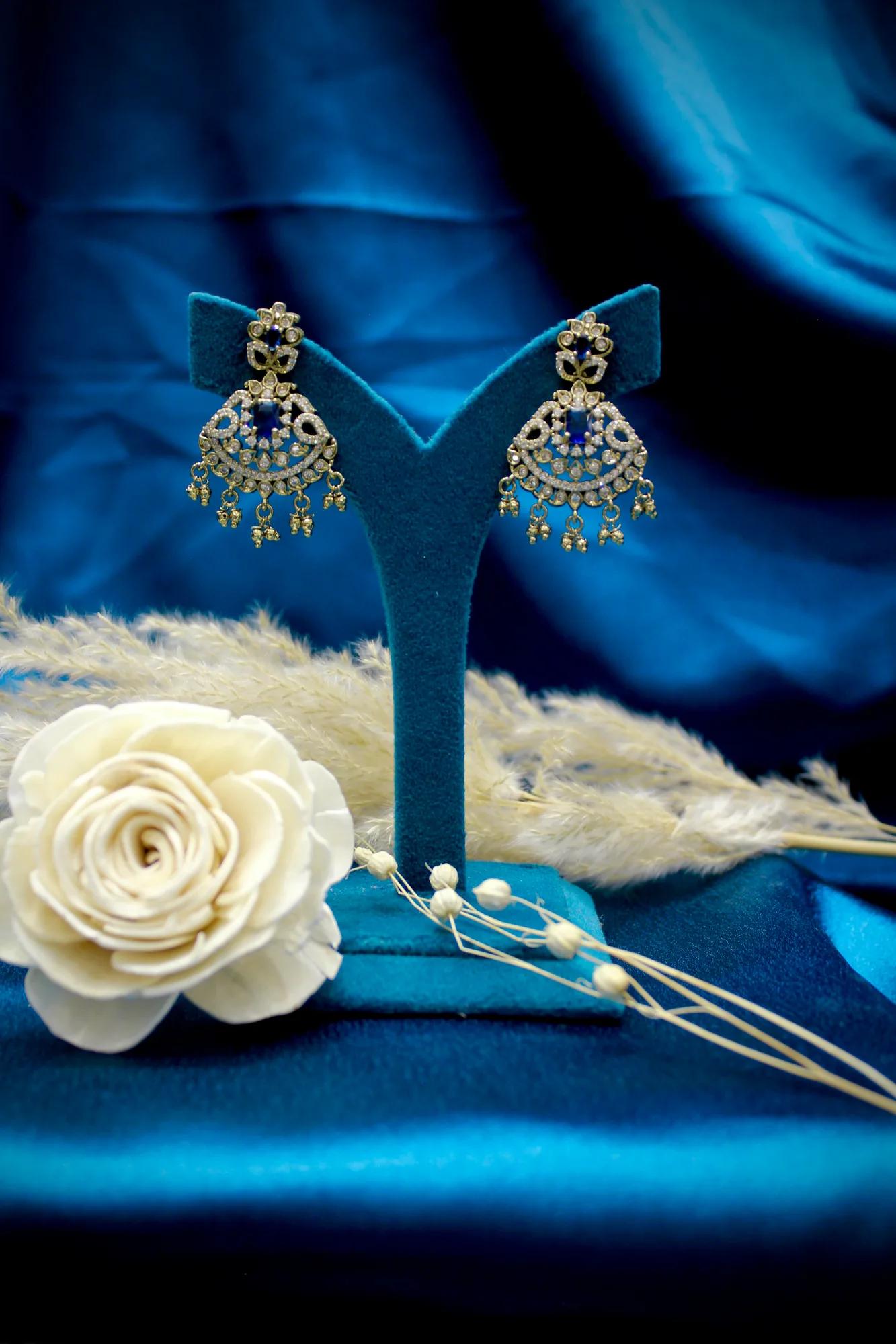 Royal Sapphire Victorian Mangalsutra Set