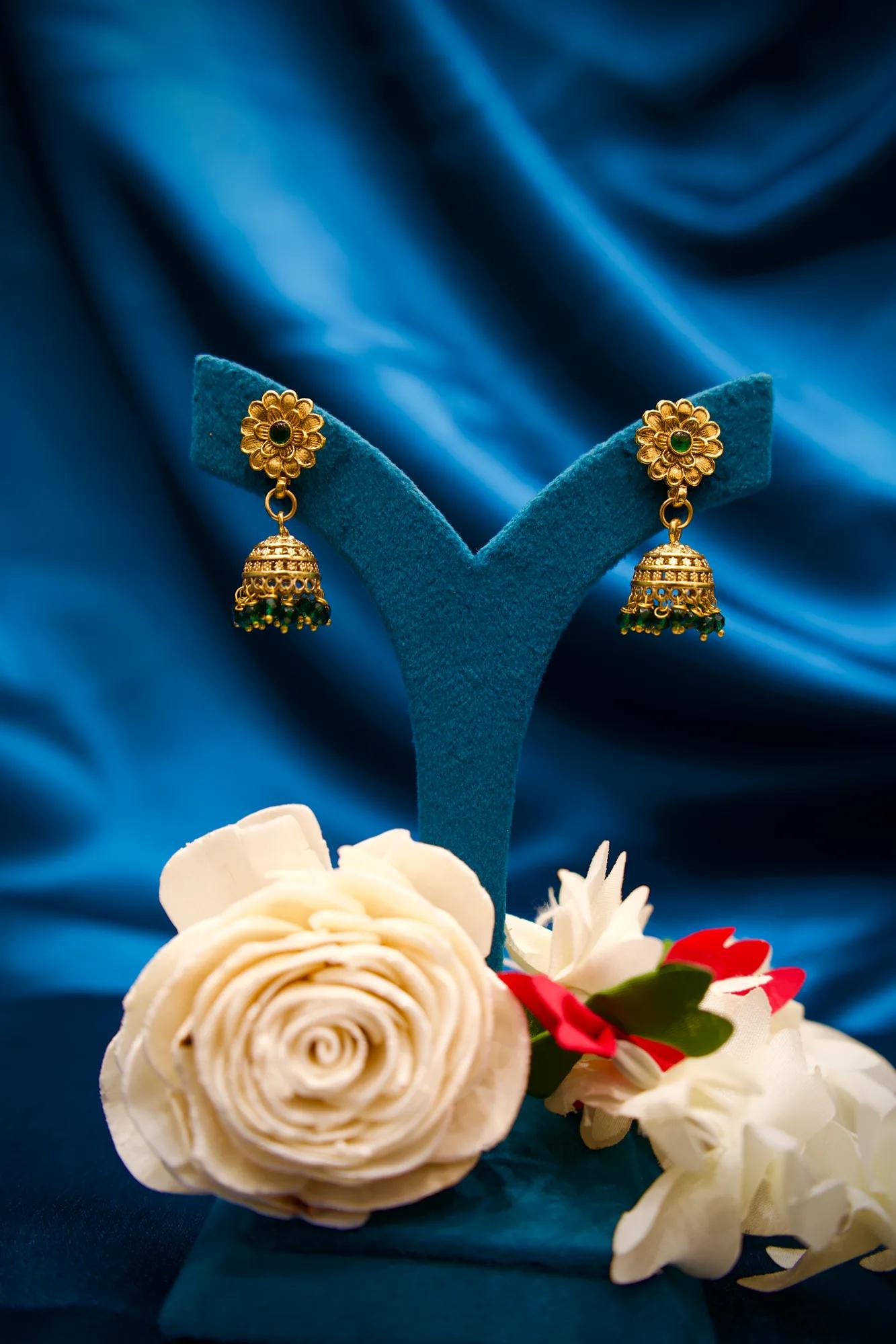 Traditional Double-Layer Antique Gold Bead Haram Set