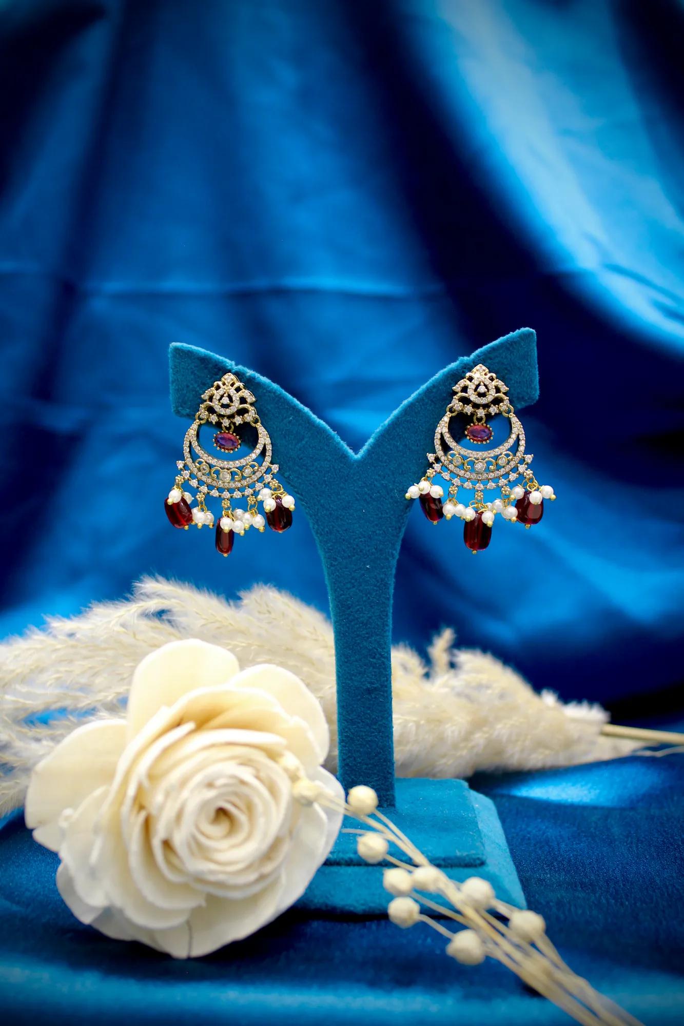 Victorian Ruby Peacock Mangalsutra Set
