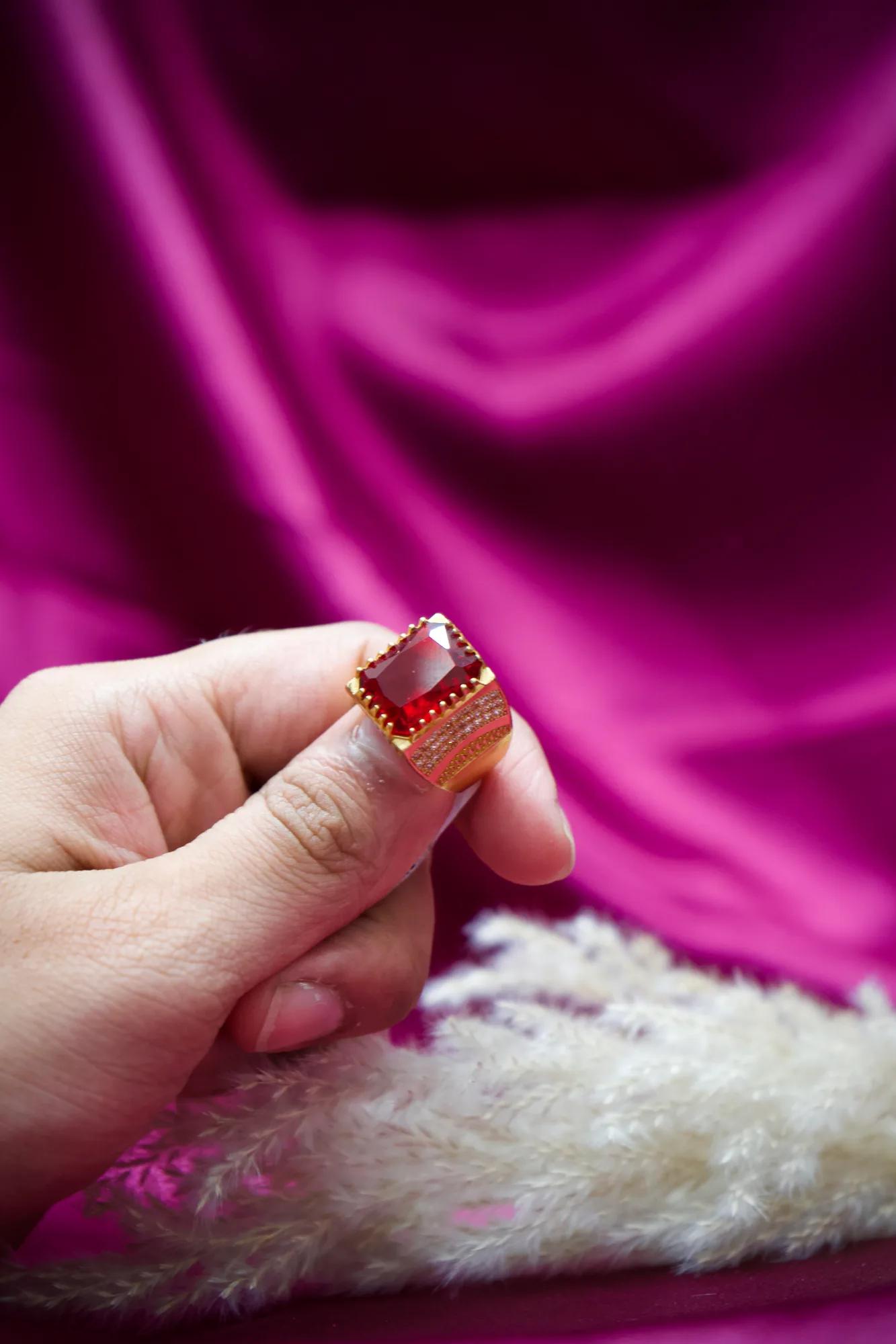 Royal Ruby Stone Statement Ring