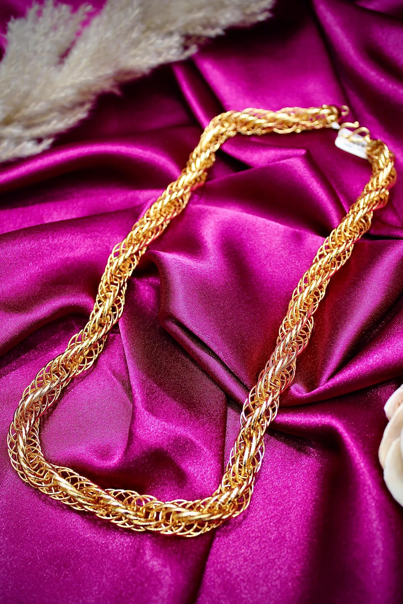 Imperial Braided Mesh Men's Gold Chain