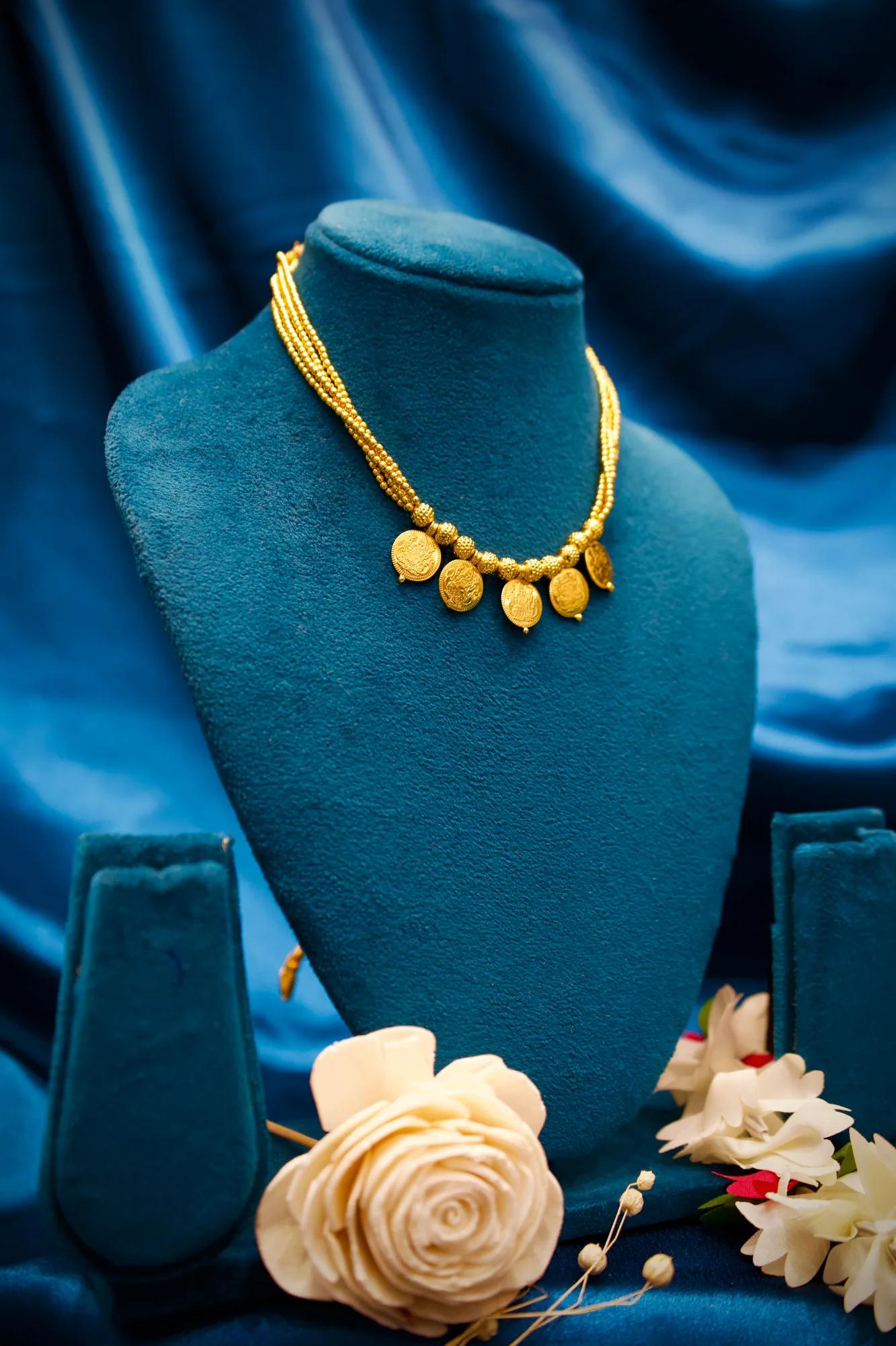 Traditional Coin Charm Multi-Strand Necklace