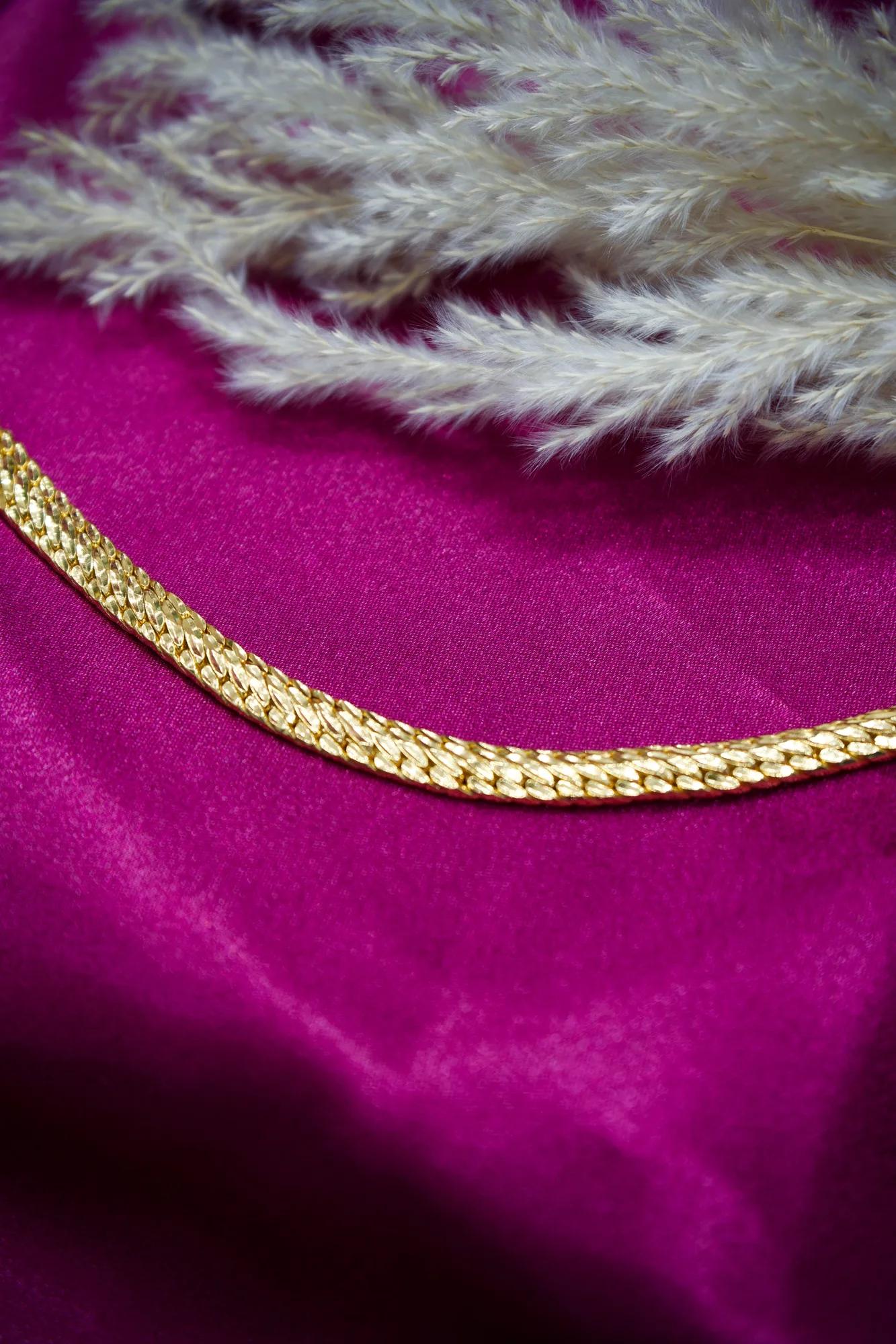 Premium Gold-Tone Flat Cuban Link Bracelet