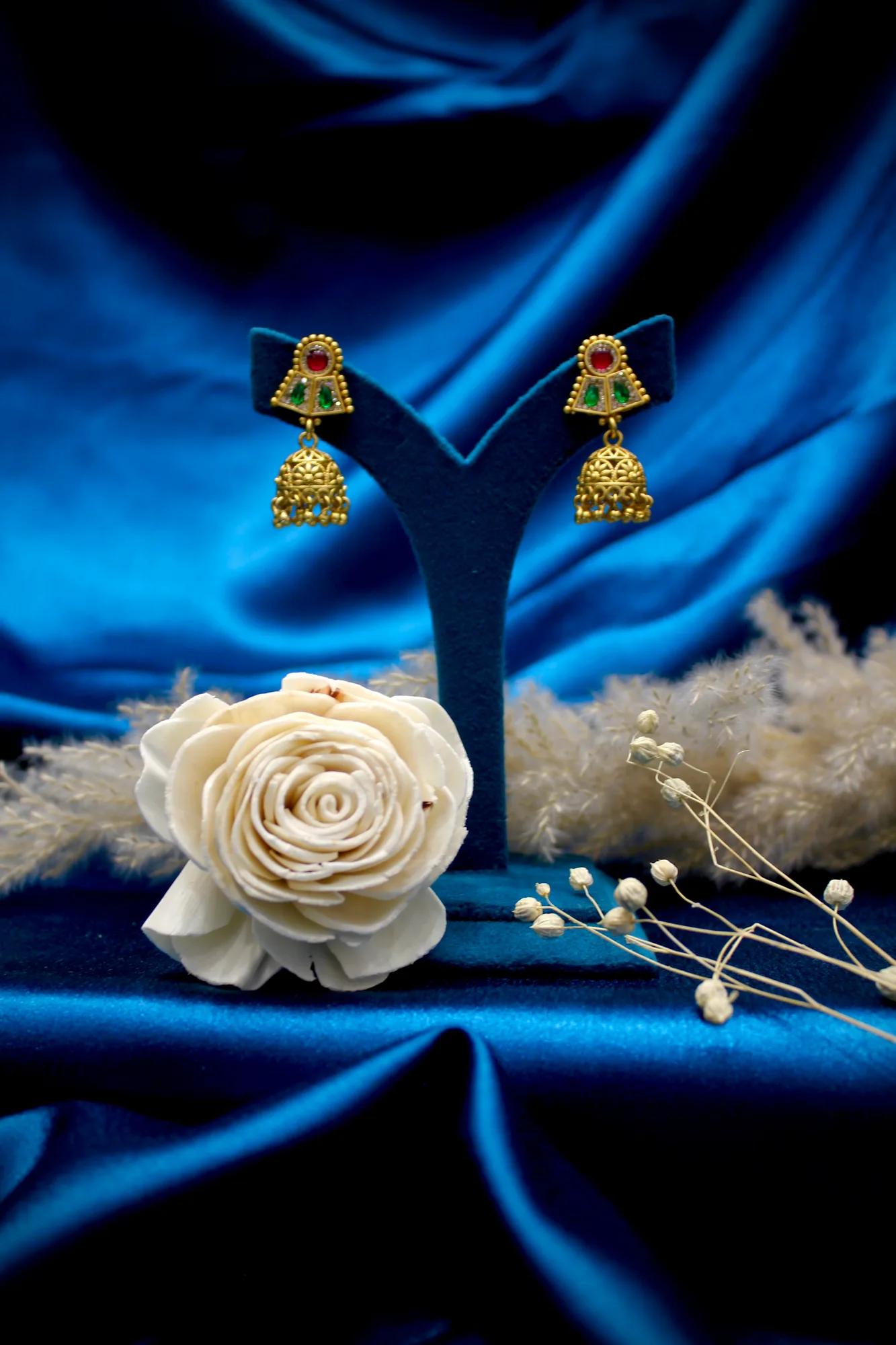 Royal Multicolor Temple Design Mangalsutra Set