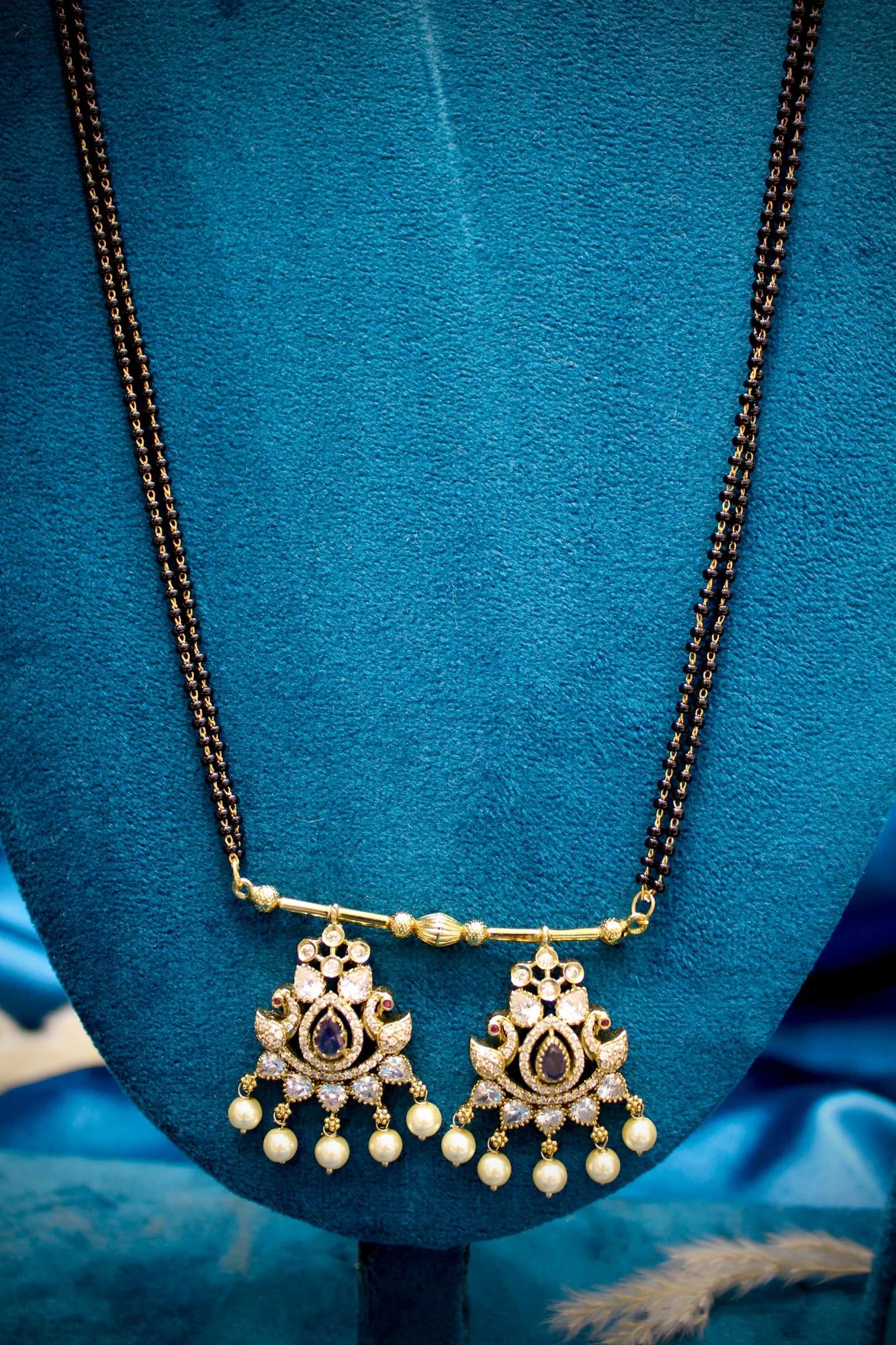 Pearl Drop Victorian Mangalsutra Set