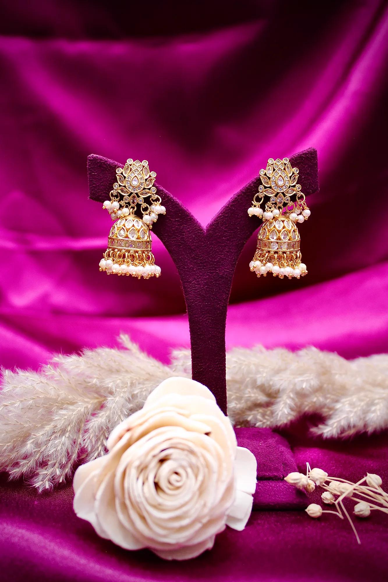 Luxury Floral CZ Necklace Set